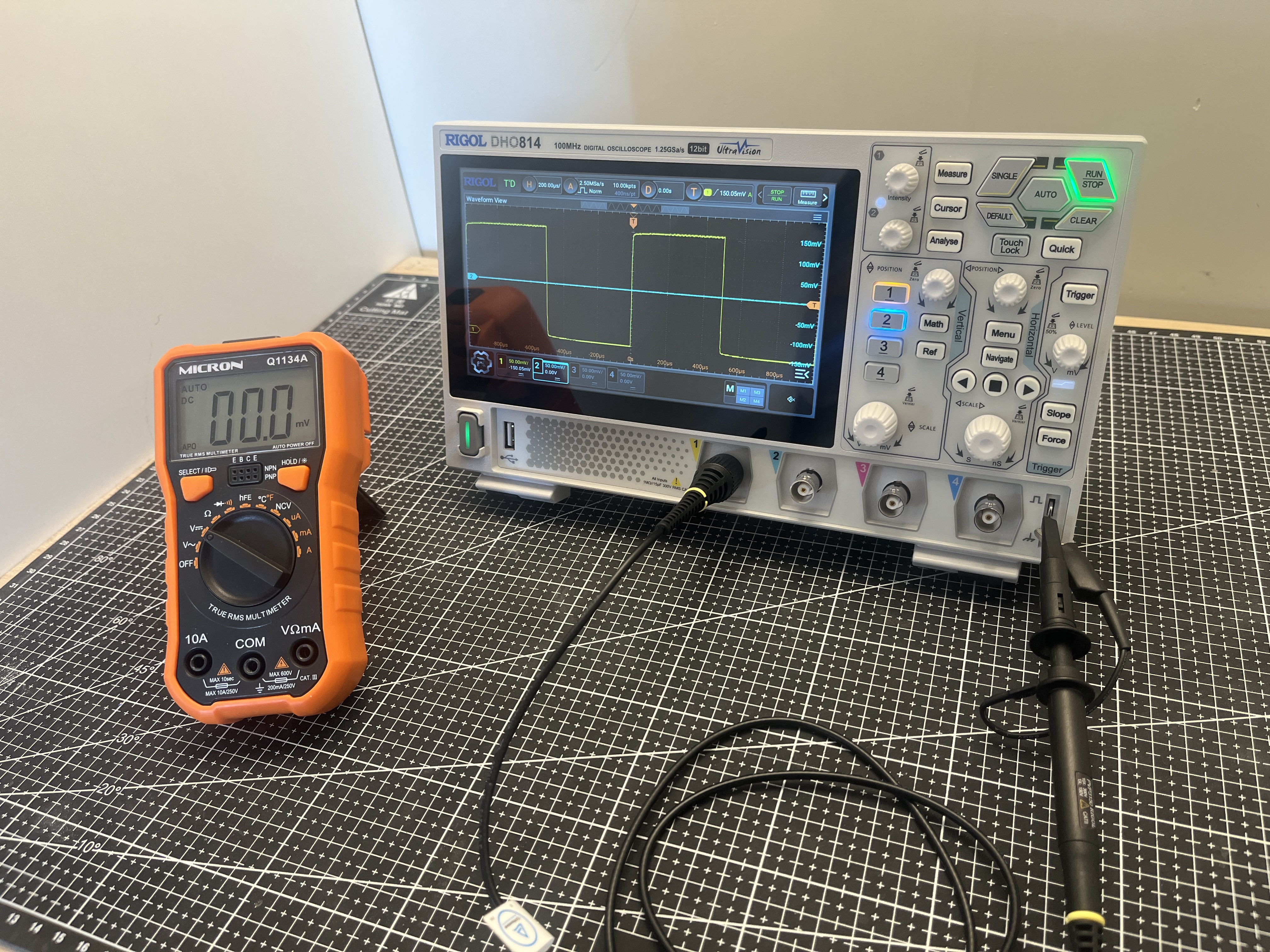 Multimeter and oscilloscope