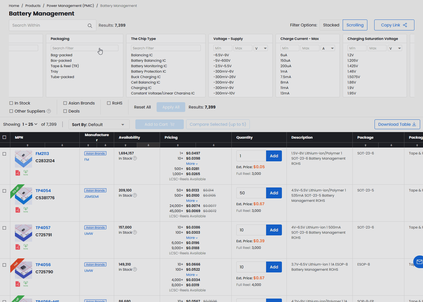 online shopping for components
